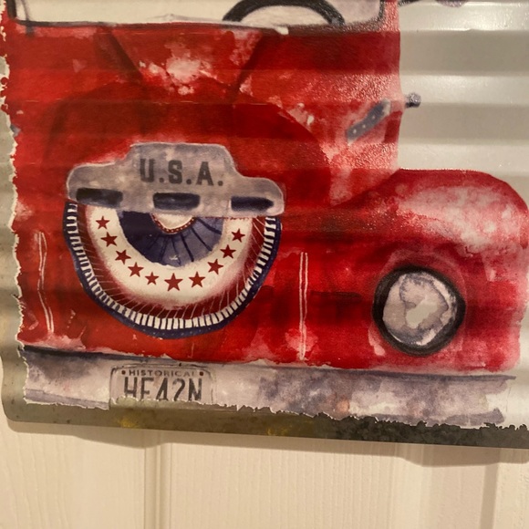 Farmhouse Patriotic Metal Wall Decor, America Is Another Name For Opportunity - Picture 7 of 13